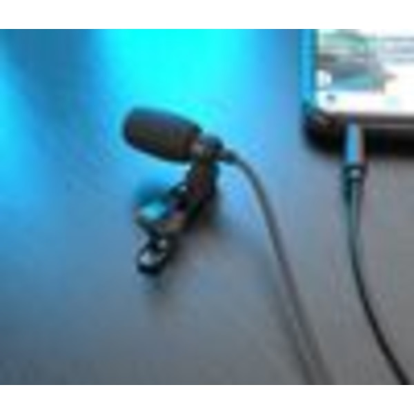 Lavalier mikrofon, lavalier mikrofon för mobiltelefon och PC, myggmikrofon med 1,5 m förlängningskabel, perfekt för K-låtar, intervjuer, vloggar,
