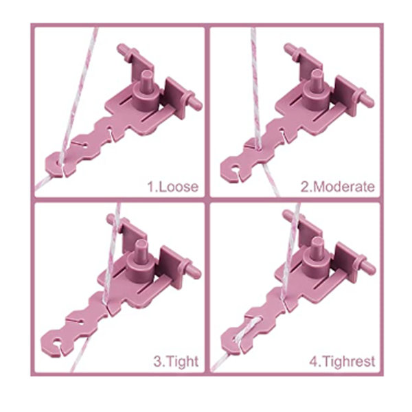 5 st stickmaskin-spännare stark plast enkel drift stabil stickspänning adapter för utbyte reparation