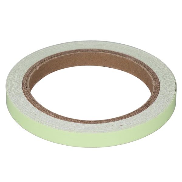 10m längd lysande tejp i mörkret, hårt ljus laddning under UV svart ljus fluorescerande tejp för släta väggar trappor 15mm/0,59in bredd grön