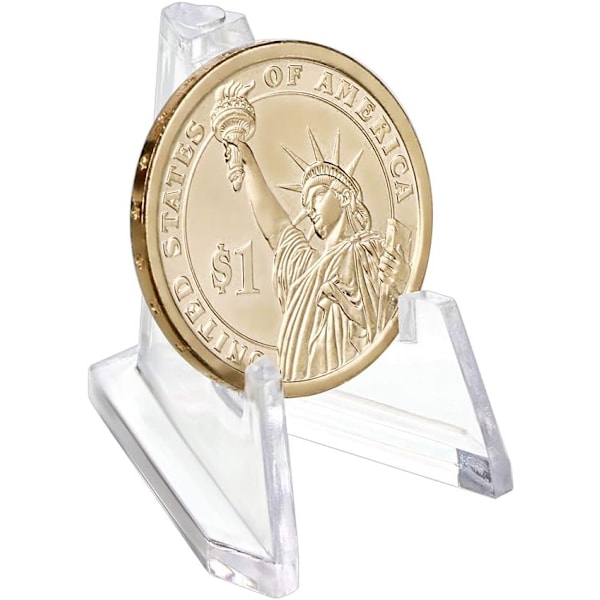 20 st mynthållare displayställ myntstaffli medaljbricka samling mynthylla akryl telefonhållare 2
