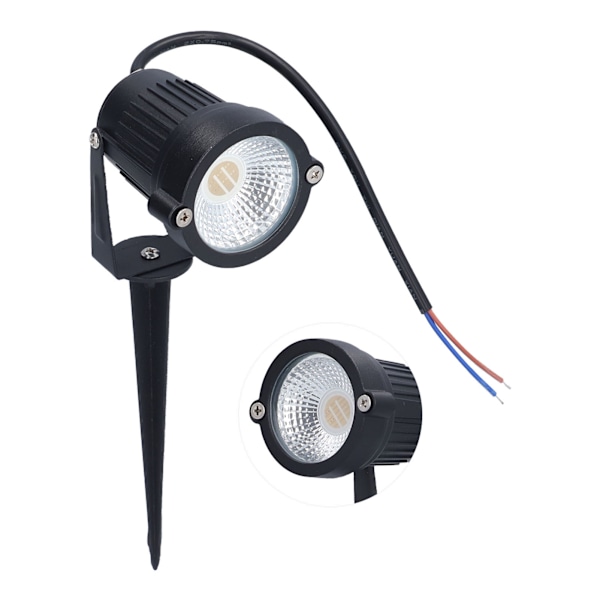 LED-spotlight 6W RGB Vattentät Gräsmatta Floodlight Trädgård Rund Underjordisk Ljus Jordkontakt Ljus 220V
