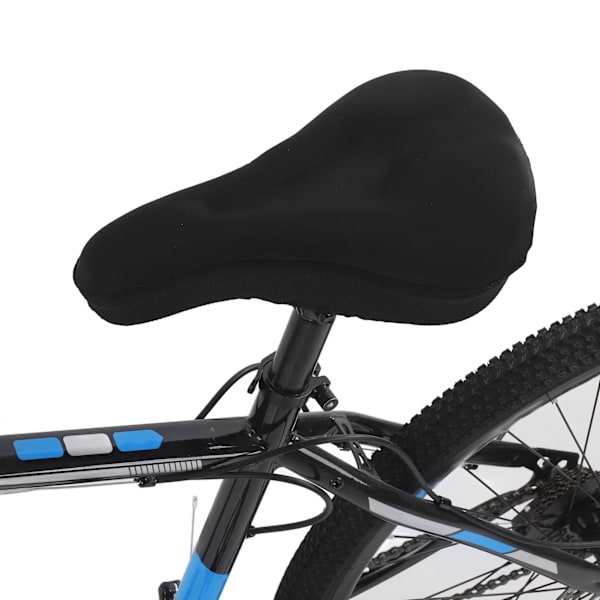 Mjuk och tjock silikoncykelsadelskydd halkfri andningsbar cykelsadelskydd