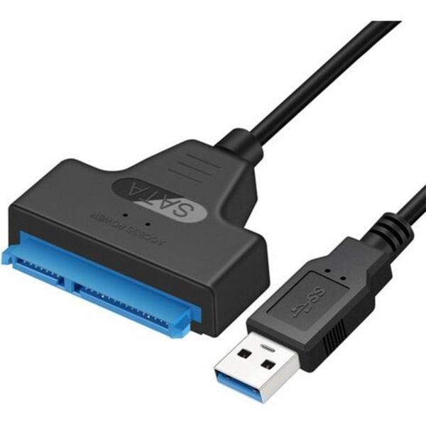 Rose-Cable USB till SATA-adapter för 2,5 SSD/HDD-enheter, extern SATA till USB 3.0-omvandlare och kabel, USB 3.0 till SATA III-omvandlare (SATA till USB 3.0
