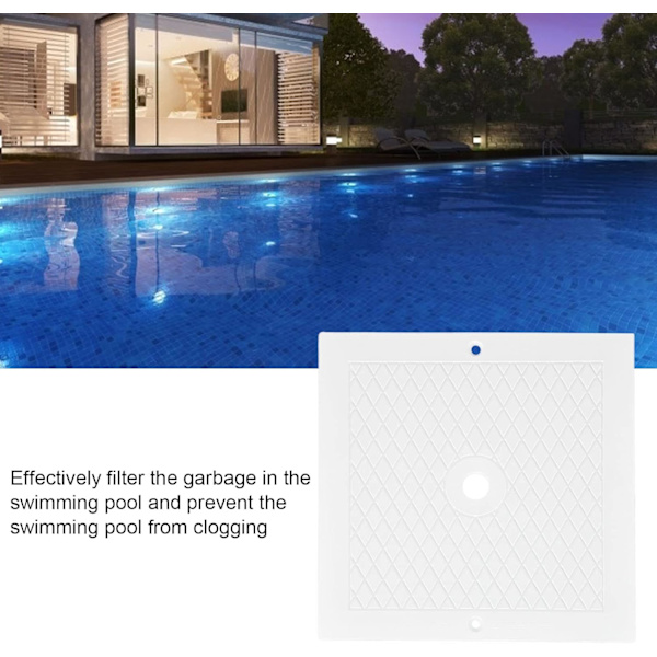 Poolskimmerlock, hög tillförlitlighet skimmerlock, effektiv filtrering fyrkantig skimmerlock enkel att installera för pool spa