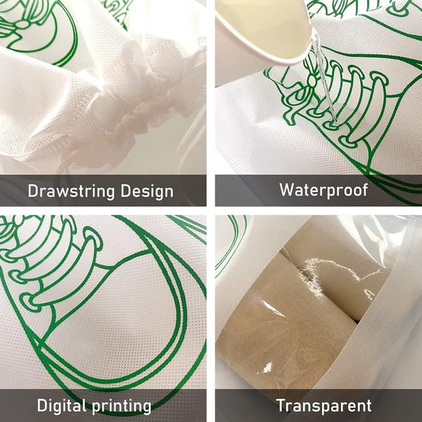 10-pack Resväska Skobag - Dammfria Skobag i Non-Woven Tyg