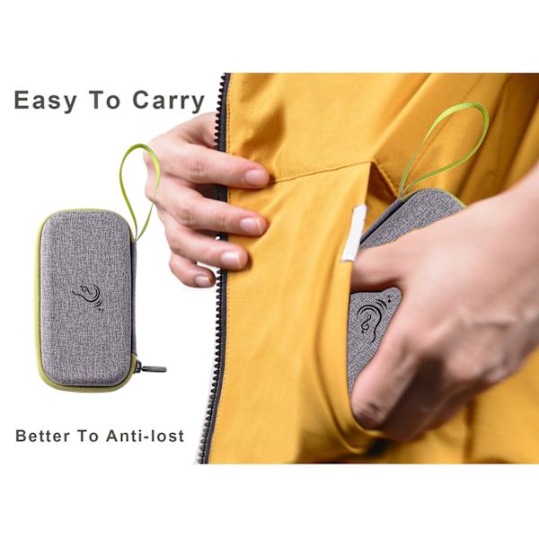 BX 06 Hörhjälpmedel Uppladdningsbar Öronljudshjälp Förstärker Ljudvolym Ergonomisk Passform Silver