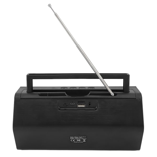 AM FM-radio utomhus V6 Bluetooth-högtalare bärbar radio med teleskopisk antenn