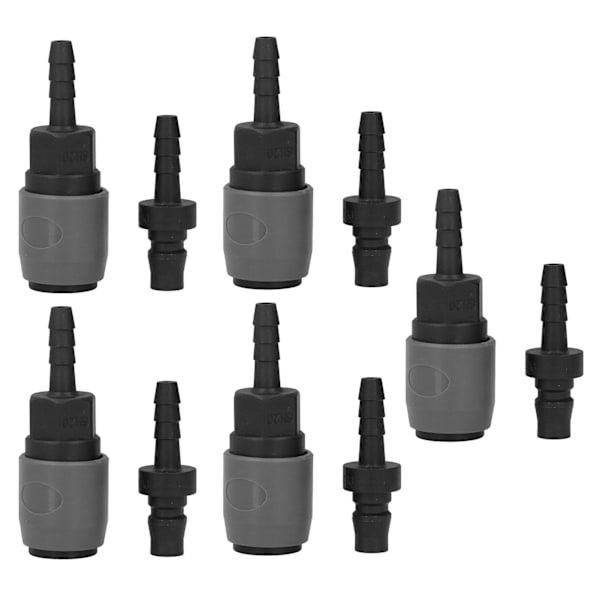 5 Set Snabbkopplingssats C-Typ Självlåsande Luftkoppling Plaststål Pneumatisk Koppling (SH+PH-20)