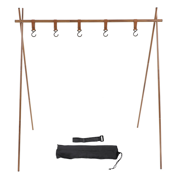 Lätt camping hängande rack krok design aluminiumlegering utomhus camping hängande rack för grillfest picknick