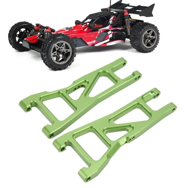 1 par aluminiumlegering främre nedre upphängningsarmar svängarmar för ARRMA Typhon 1/10 RC bil uppgraderingsdelar Grön