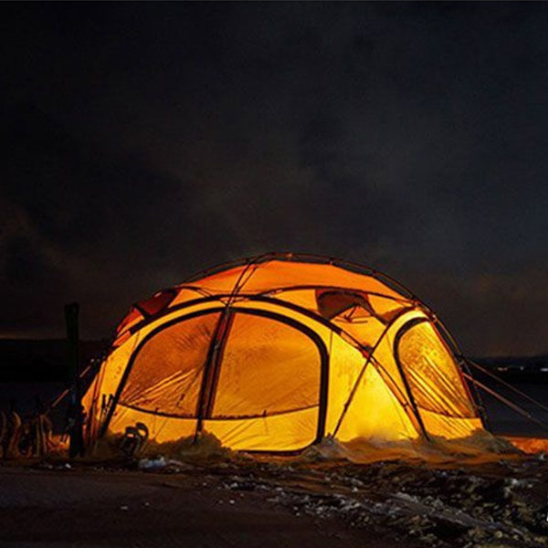 6-pack reflekterande 4 mm tältlinor ultralätta campingrep med aluminiumjusterare för utomhuscamping vandring ryggsäck överlevnadsutrustning - gul