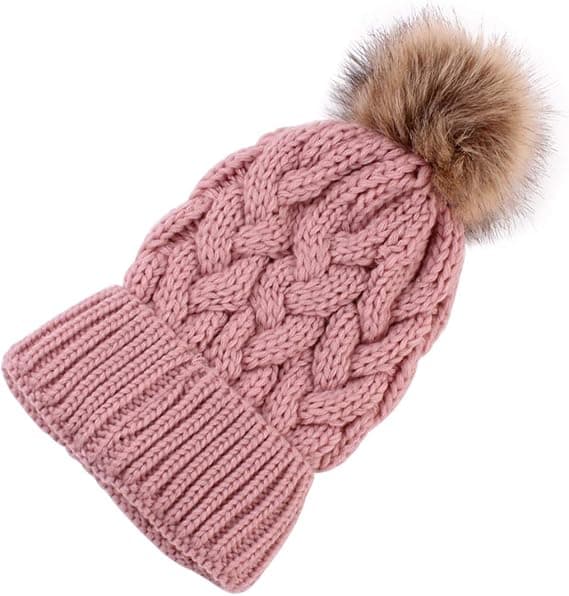2-pack mössa mamma-bebis matchande mössa vintervärmare