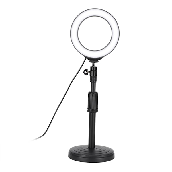 Perfekt Belysning Skrivbordsringlampa, Kompakt Lättvikt För Inomhusbelysning, Dimbar Lampa För Att Passa Alla Behov (Resevänlig Design)