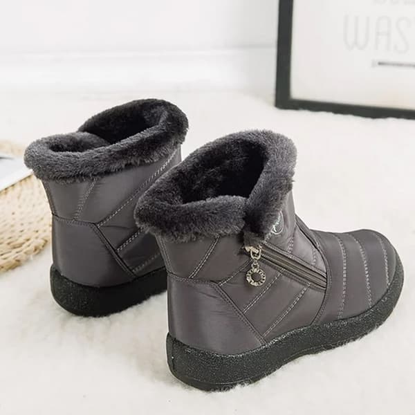 Dam Vinter Snö Ankelstövlar Pälsfoder Vattentäta Utomhus Slip On Boots Sneakers