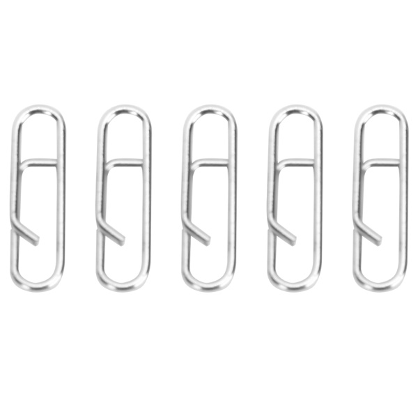100 st rostfritt stål oval stift kraftfull snabb länk klämma fiskeutrustning interlock tillbehör