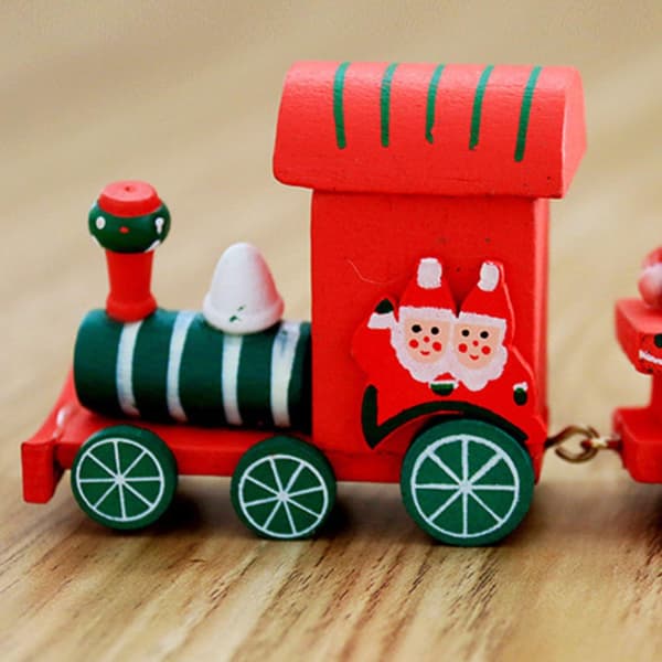 Mini Tog i Tre for Juledekorasjonsgave