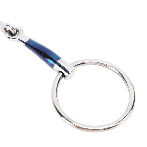 Hästmunstycke 5,1 tum 130 mm Snaffle Bit Rostfritt stål Mjuk kant Komfort Stall Hästtillbehör för gård