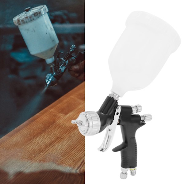 Färgspruta 1,3 mm munstycke G1/4 luftfärgspruta Airbrush färgspruta för heminredning