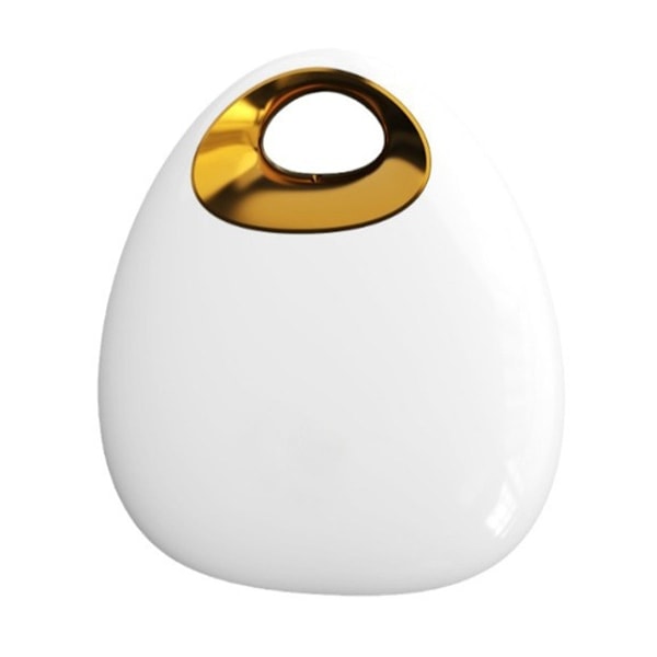 Elegant Keramisk Konst, Stilren Vitguld Vas För Boho Chic Inredning, Handgjord Keramik Med Mångsidig Träram För Alla Rum (Minimalistisk