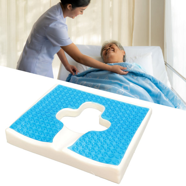 Trycksårskudde för Äldre, Andningsbart Fibermaterial Triangulär Lutningsdesign, Anti-Decubitus, Ergonomisk Design för Tryckavlastning, Lämplig