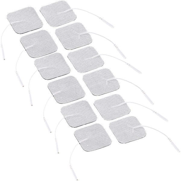 24 stycken självhäftande elektroder, 50x50 mm. återanvändbar. För