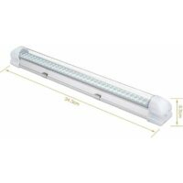 Reglette Led 108 LED, 12V DC LED-ljuslist, Ljusstark 700LM Husbilsbelysning med PÅ/AV-brytare, Universell LED-list för skåp, Bil,