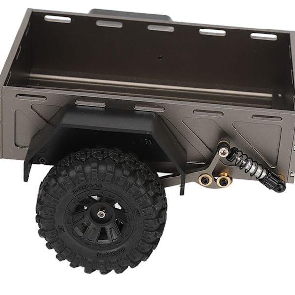 RC-bil släpvagn i aluminiumlegering med halkfria gummidäck, rostskyddad för Traxxas TRX4M 1/18 RC-bil Deep Titanium