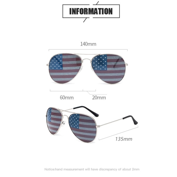 3 Pack Bulk USA America Glasses - American Flag Aviator