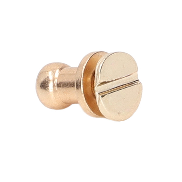 200 set Chicago-skruvar Rund huvud Nitar 7x5mm DIY Handcraft Ren koppar Rund huvud Nitar Läder Nitar för Handväska Guld