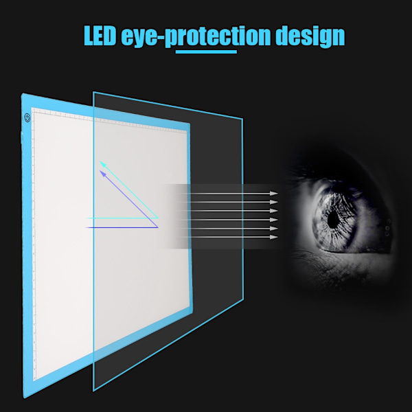 LED-ljusplatta A3 Ljusstyrka Artcraft Tracing Light Digital Graphics Tablet för ritning