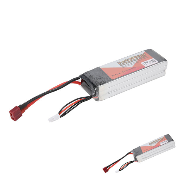 11,1V 2200mAh 3S 45C Lipo-batteripaket med T-kontakt RC-batteri för RC-bilbåtlastbilhelikopter