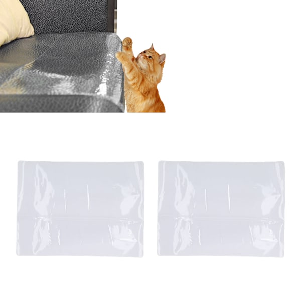 10 st Kattskrapskydd för Möbler Transparent PVC Kattskrapskyddstejp för Soffa 30x45cm / 11.8x17.7in