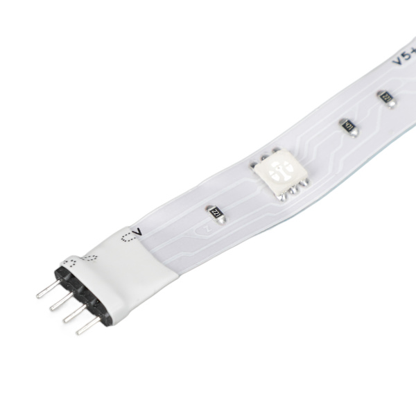RGB LED-remsor med tryckknappskontroll 5V LED-lampor med 3 knappfunktioner för sovrum kök fest festivaler 1m / 3,3ft