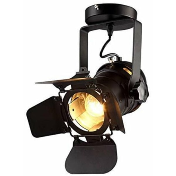 Vintage takspotlight E27 Spotlight Industriell Spotlight Vägg/Taklampa Justerbar Metall Hängande Ljusarmatur (Fast)
