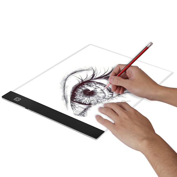 1 st A4 LED Art Stencil Board Light Pad Tracing Drawing Table Board för barn konstnärer med kabel