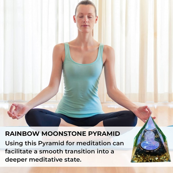 Inspirerande Orgonite Pyramid för framgång Anti-stress lugn