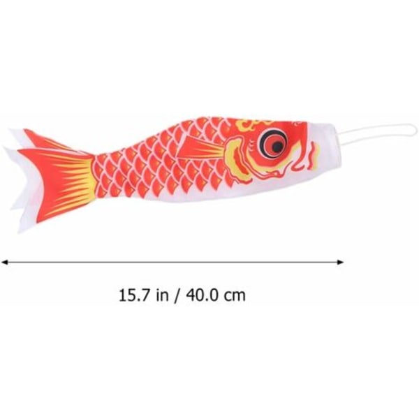 5 st japanska karpvindstrumpor Streamer fiskflagga drake hängande dekor 40 cm