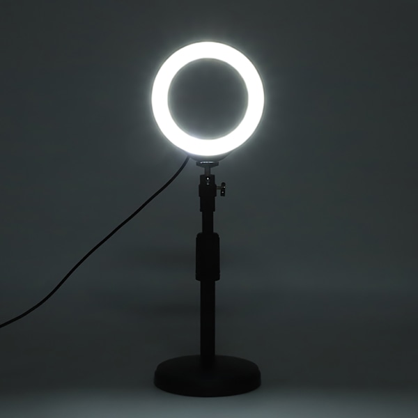 Perfekt Belysning Skrivbordsringlampa, Kompakt Lättvikt För Inomhusbelysning, Dimbar Lampa För Att Passa Alla Behov (Resevänlig Design)