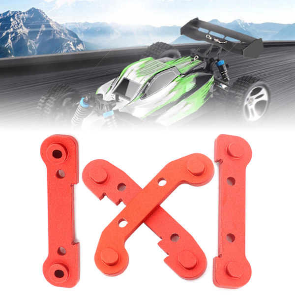 Förstärkt svingarm fast uppsättning RC bil uppgraderingstillbehör passar för Wltoys 144001 1/14 röd