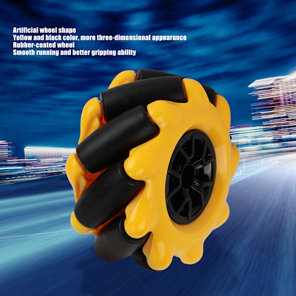 Mecanumhjul för TT Växlad Motor Smart Robotbil Delar Tillbehör DIY Leksaksdelar 48mm