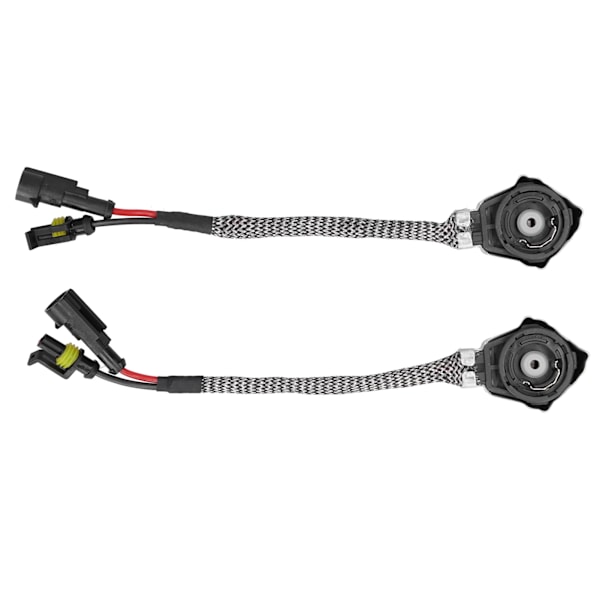 2 st Lamphållaradapterkabel Socket Connector Converter för Xenon HID-lampa D2S/D4S Ballaster