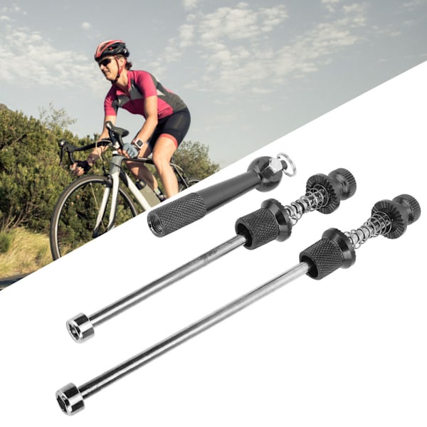 7-flikig låsmutter för cykelhjulnav, snabbkoppling för hjulsäkerhet under dina äventyr, solid anodiserad legeringskonstruktion med förbättrad säkerhet