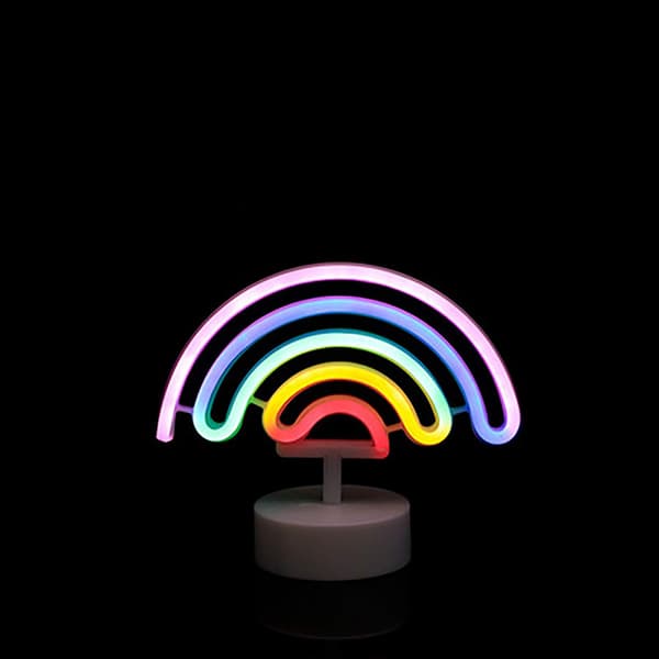 LED Rainbow Light Sign, Neon Night Light, USB/Batteridriven Ne