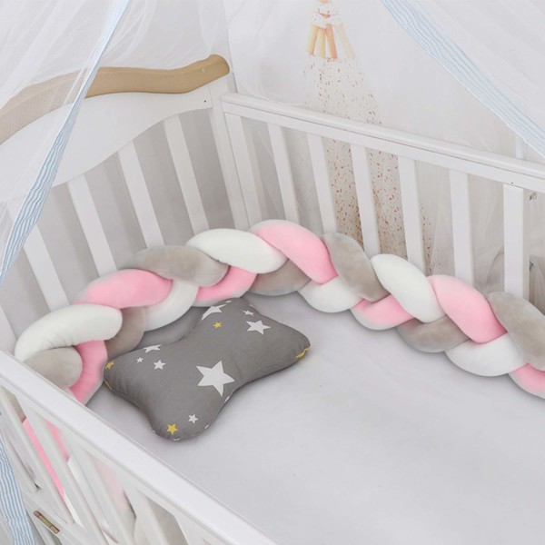 Säng Snake Braided Bed Bumper Cot Baby Bumper Bed Bumper Weaving