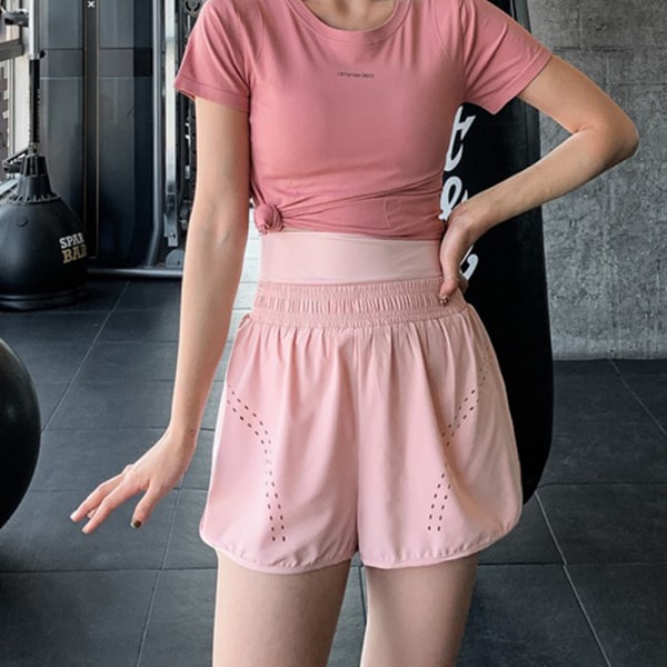 Flödande kjolar Womens Gym Athletic Shorts Workout Löpning