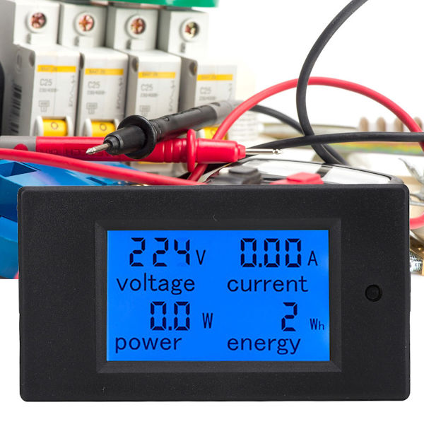 Digital Voltmeter Ammeter (1 st, Svart)