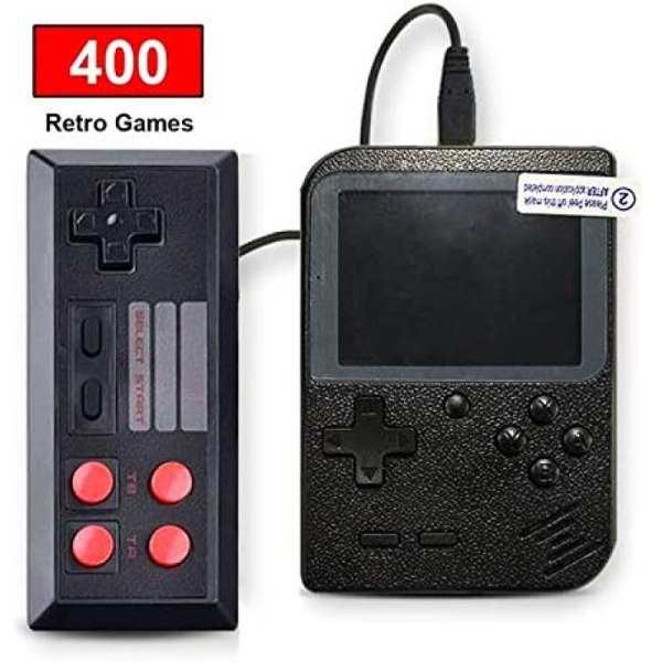 Handhållen spelkonsol, 400 klassiska spel 3-tums LCD-skärm Bärbart Gameboy FC-system, Retro videospelskonsol stöder TV-anslutning och två spelare
