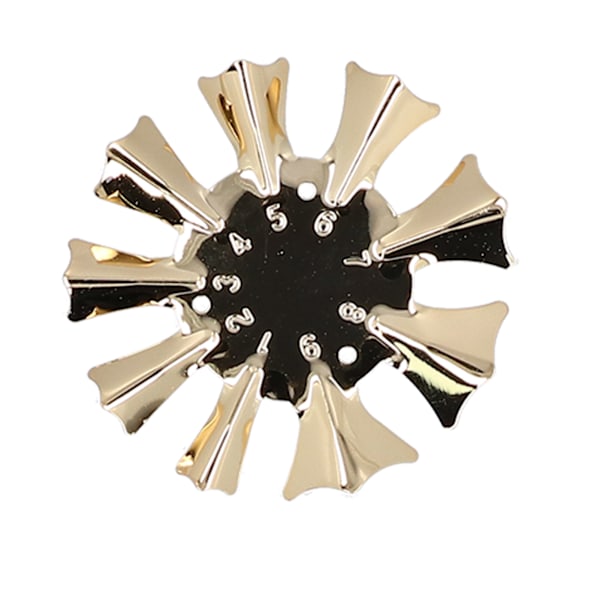 7 st Nail Manicure Edge Trimmer i rostfritt stål Nail Edge Smile Line Cutter Mallverktyg Guld
