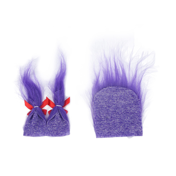 Gnome skägg konstgjord päls lila förskuren DIY gör söt levande mjuk återanvändbar falsk fluffig Gnome skägg för jul