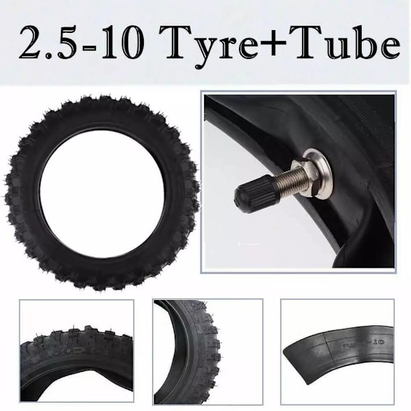 Däck- och Slangset 2.50-10 2.50x10 för CRF50 XR50 PW50